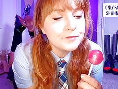 Tasting My Pussy and Ass with Lollipops - Shannon Heels